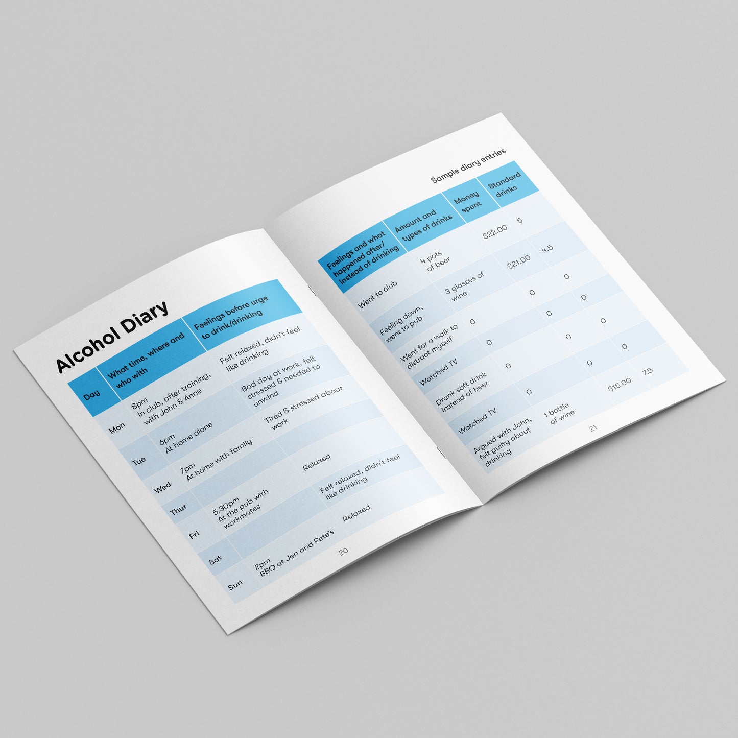 Alcohol diary (bundle of 25)